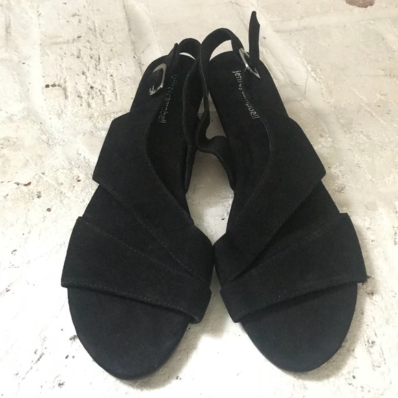 Jeffrey Campbell Shoes - Jeffrey Campbell | open toe black flat sandal 9/40